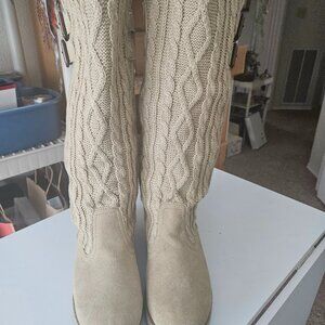 Cable Knit Boots